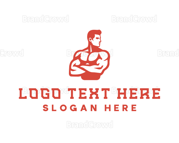 Fitness Trainer Man Logo