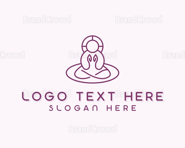 Spiritual Meditation Yoga Logo