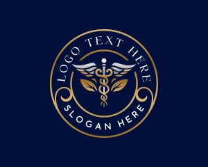 Wings - Caduceus Pharmacy Treatment logo design