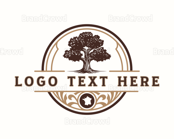 France Oak Tree Logo