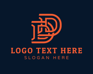 Letter DD - Simple Apparel Business Letter DD logo design