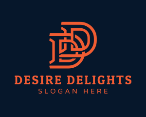 Simple Apparel Business Letter DD logo design