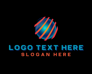 Globe - Cyber Tech Sphere logo design