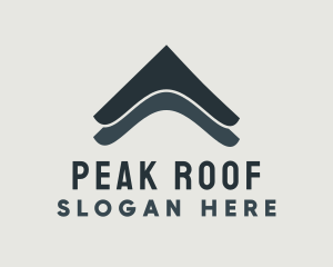 Roof - Abstract Home Roof Construction logo design