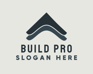 Construction - Abstract Home Roof Construction logo design