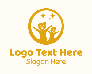 Kid - Yellow Children Star logo design