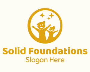 Early Learning - Yellow Children Star logo design