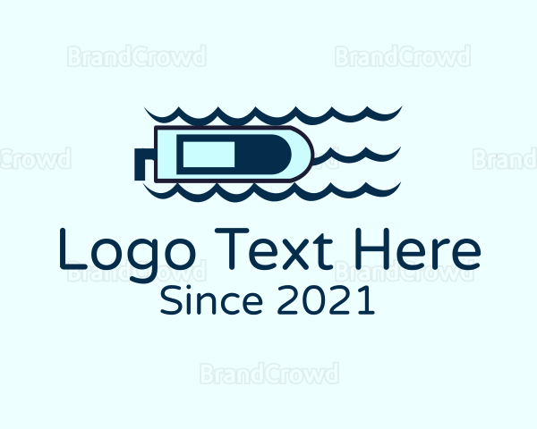 Blue Ocean Speedboat Logo