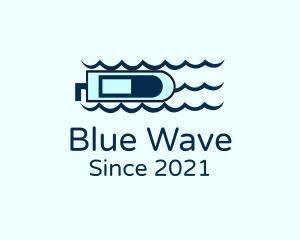 Blue Ocean Speedboat logo design