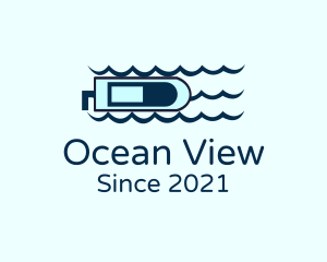 Blue Ocean Speedboat logo design