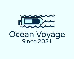 Blue Ocean Speedboat logo design