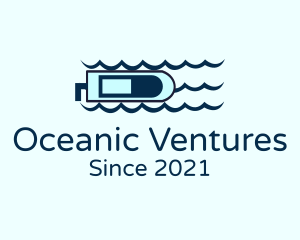 Blue Ocean Speedboat logo design