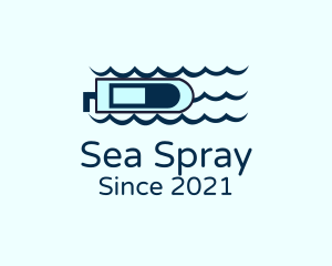 Blue Ocean Speedboat logo design