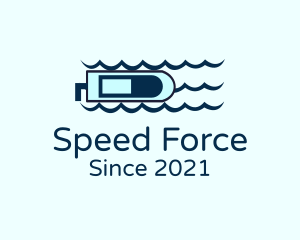 Powerboat - Blue Ocean Speedboat logo design