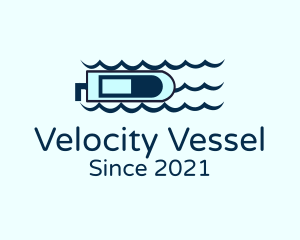 Blue Ocean Speedboat logo design