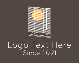 Window Blinds - Sunset Window Blinds logo design