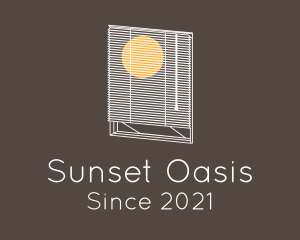 Sunset Window Blinds logo design