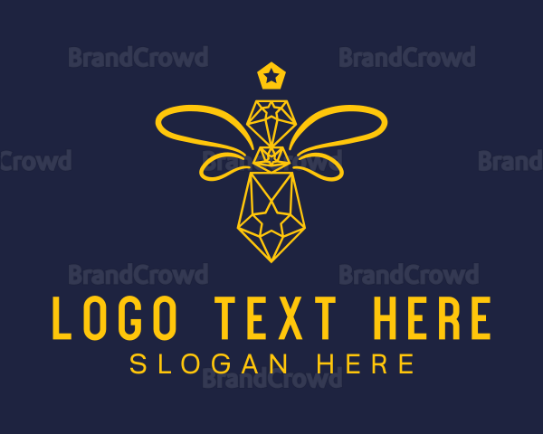 Diamond Honeybee Apiary Logo