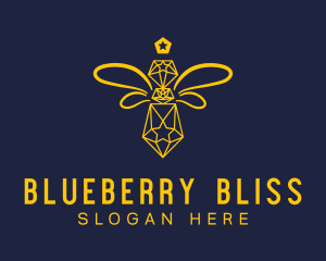 Diamond Honeybee Apiary logo design