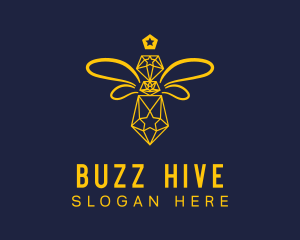 Diamond Honeybee Apiary logo design