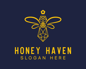 Apiary - Diamond Honeybee Apiary logo design