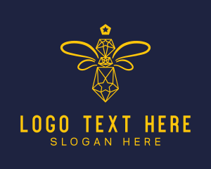 Apiculture - Diamond Honeybee Apiary logo design