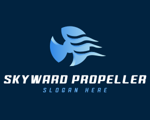 Propeller Fan Wind logo design