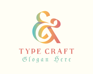 Elegant Ampersand Ligature logo design