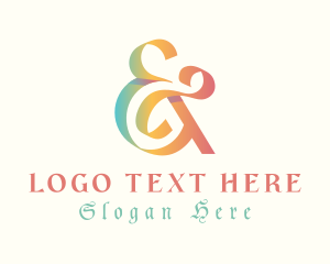 Type - Elegant Ampersand Ligature logo design