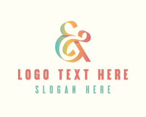 Gradient - Elegant Ampersand Ligature logo design