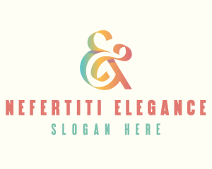 Elegant Ampersand Ligature logo design