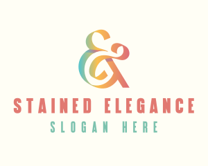 Elegant Ampersand Ligature logo design