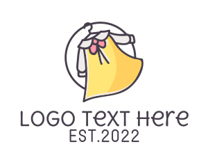 Baby Carrier - Baby Dress Clothing logo design