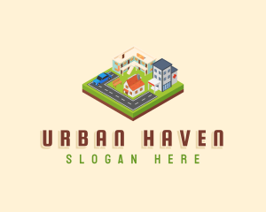 Urban Town Village logo design