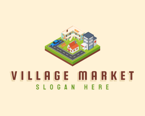 Village - Urban Town Village logo design