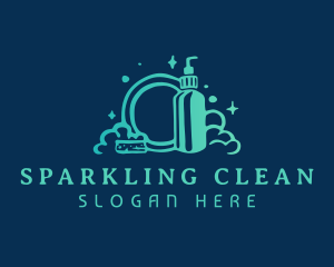 Dishwasher - Dishwashing Plate Cleaner logo design