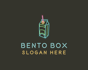 Neon Beverage Box logo design