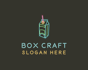 Box - Neon Beverage Box logo design