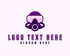 Scuba Diving - Underwater Diving Mask logo design