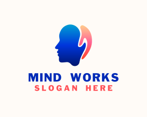 Mind - Brain Mind Support logo design