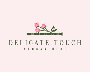 Dainty - Dainty Floral Flute logo design