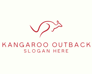 Wild Kangaroo Safari logo design