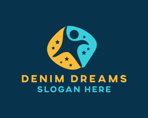 Human Star Dream logo design