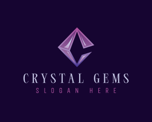 Diamond Jewelry Letter C logo design