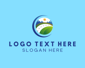 Travel - Mountain Road Travel logo design