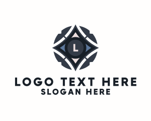 Space - Sci Fi Star Spacecraft logo design