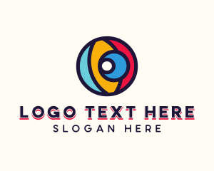 Hoop - Colorful Number 0 logo design