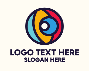 Hoop - Colorful Number 0 logo design