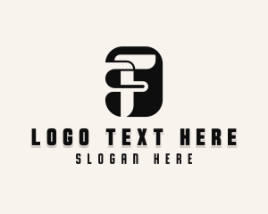Slant - Business Brand Letter F logo design