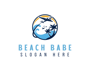 Vacation Travel Beach logo design